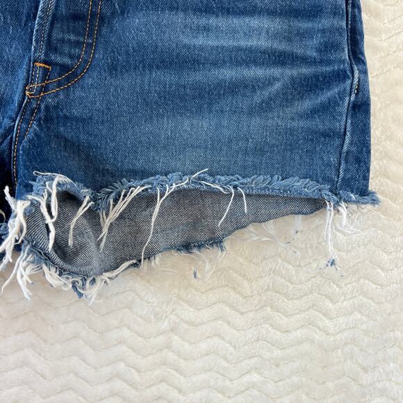 Levi 501 XX Denim Button Fly Cutoff Distressed Shorts Womens Size 26 - Picture 5 of 15